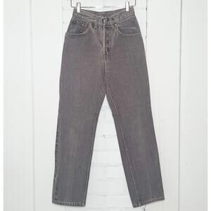 Vintage Levi's 501 Button Fly Gray Stonewash Jeans